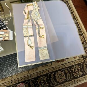 Pink and Cream Designer Scarf